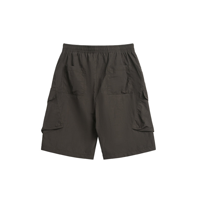 Summer Outdoor Loose Solid Color Cargo Shorts