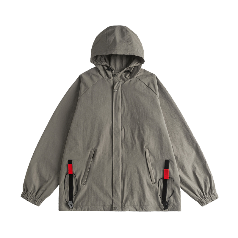 Basic Hooded Loose Outdoor Jacket