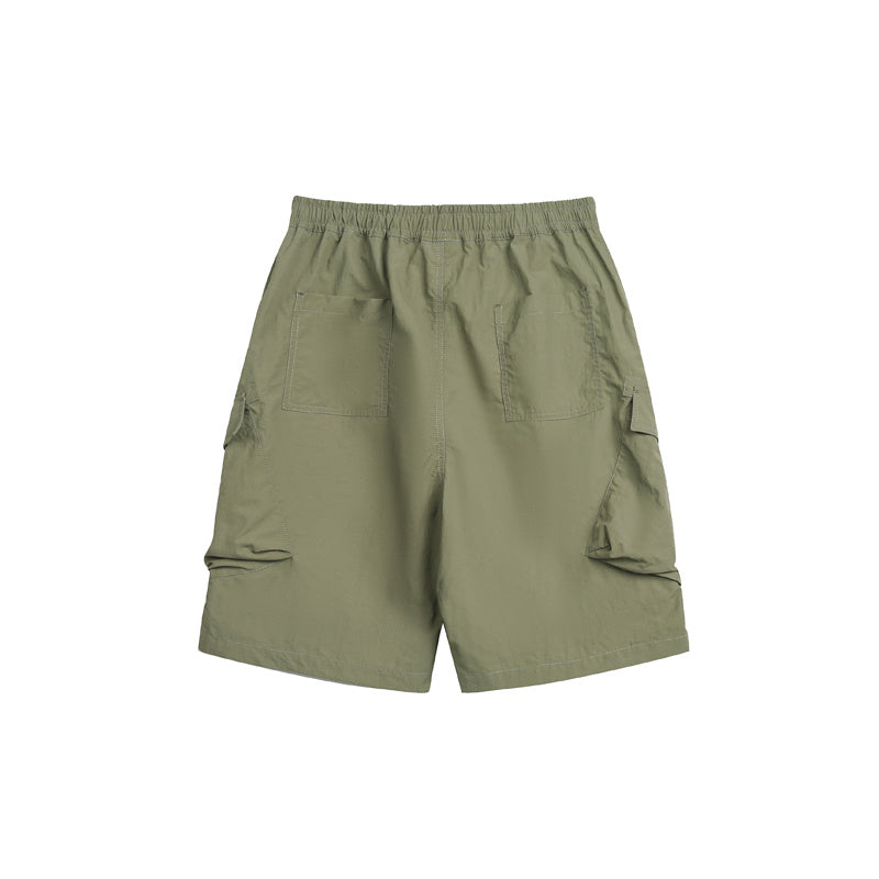 Summer Outdoor Loose Solid Color Cargo Shorts